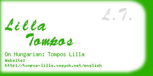 lilla tompos business card